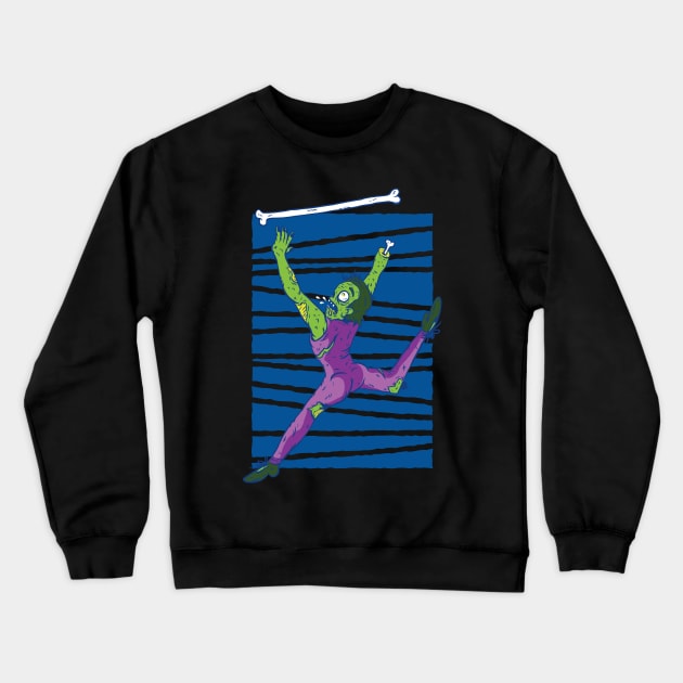 Zombie Baton Twirler Crewneck Sweatshirt by madeinchorley